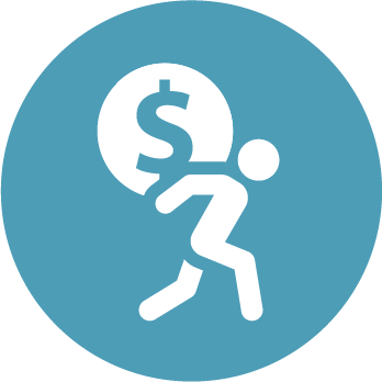 Debt management icon