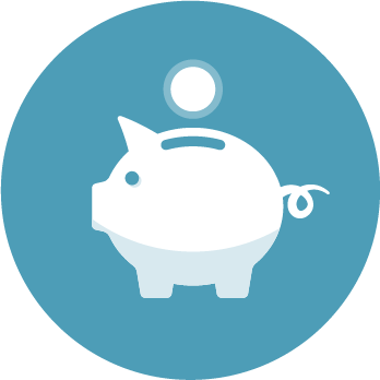 Planning for retirement icon
